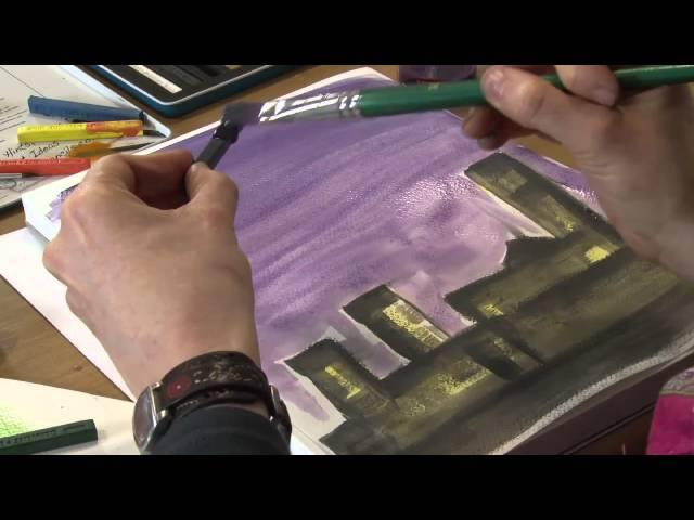 How to use Derwent Inktense Blocks