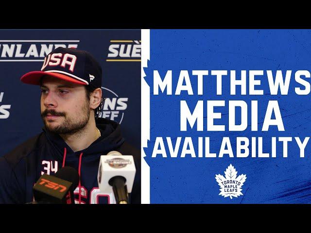 Auston Matthews Media Availability | 4 Nations Face-Off | USA vs. Canada | February 15, 2025