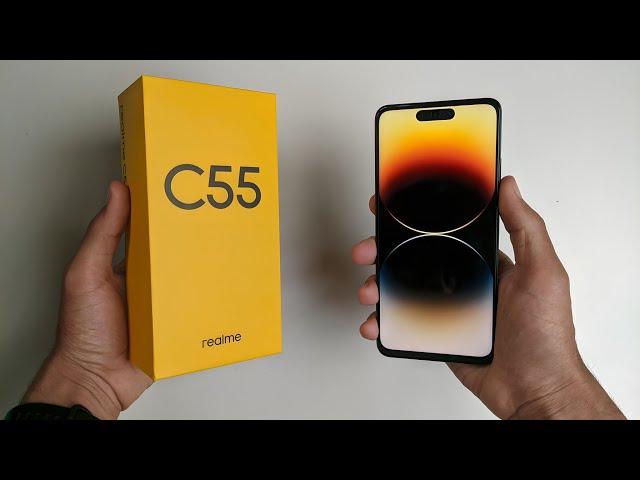 فتح علبة هاتف ريلمي سي 55 شبيه الايفون | realme C55