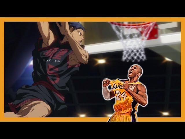 AOMINE DAIKI and BACK REVERSE DUNK by KOBE BRYANT! - Kuroko no Basket Vs NBA