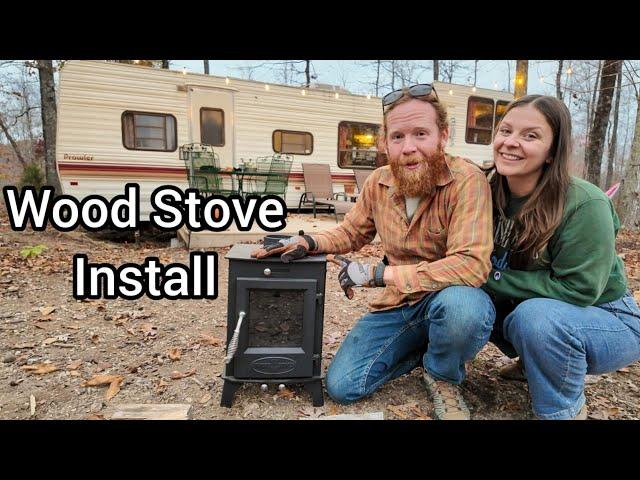 Installing a Wood Stove in our OFF-GRID Camper