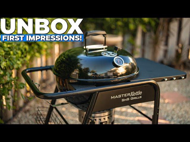 SNS Grills Slow N Sear Master Kettle Charcoal Grill Unboxing & Features