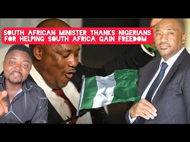 Finally South African Minister Mckenzie Thanks Nigerians and Zimbabweans for helping South Africa