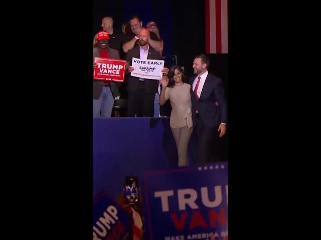 Republican VP candidate holds rally