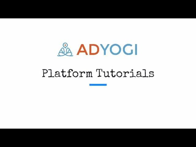 AdYogi's Creative Studio Tutorial