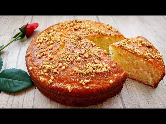 نرم ترین کیک دنیا در 5 دقیقه! در دهانت آب می شود!فوق العاده خوشمزه/Simple cake,quick and easy recipe