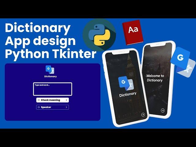 How to Build a Dictionary App in Python Tkinter – Full Project Tutorial (Step-by-Step Guide)