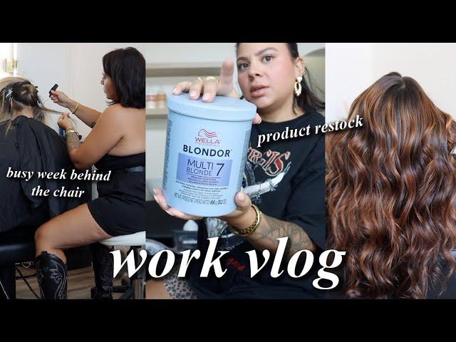 Salon tour, state board inspections, restocking products & more // Week in my life as a hairstylist