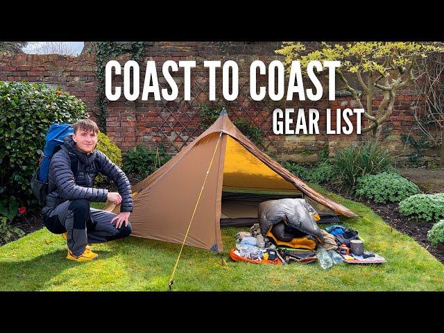 My Coast to Coast Gear List