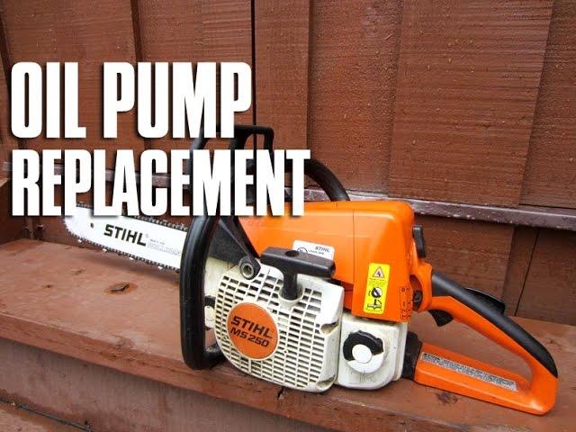 Oil Pump Replacement On A Stihl MS250/MS230 Chainsaw