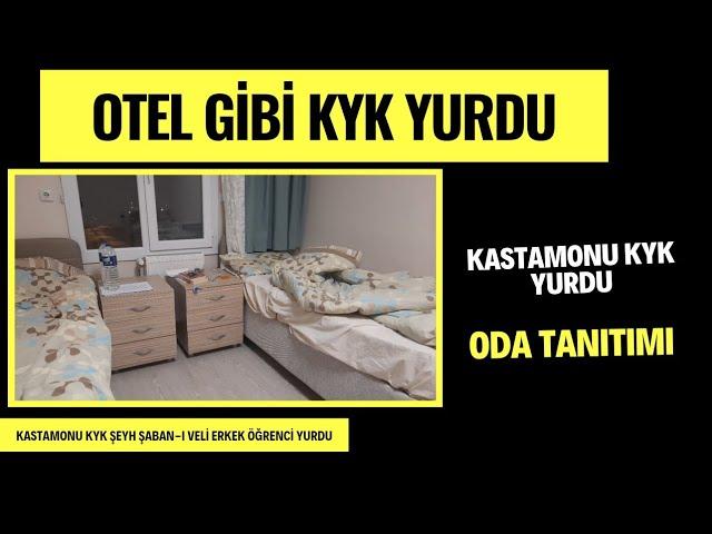 Kastamonu KYK Yurt, Oda Tanıtımı (Oda Turu) |  Şeyh Şaban-ı Veli Erkek Öğrenci Yurdu