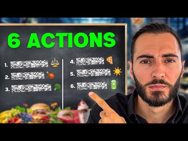 SIX Actions faciles = 80% de votre Perte de Poids !