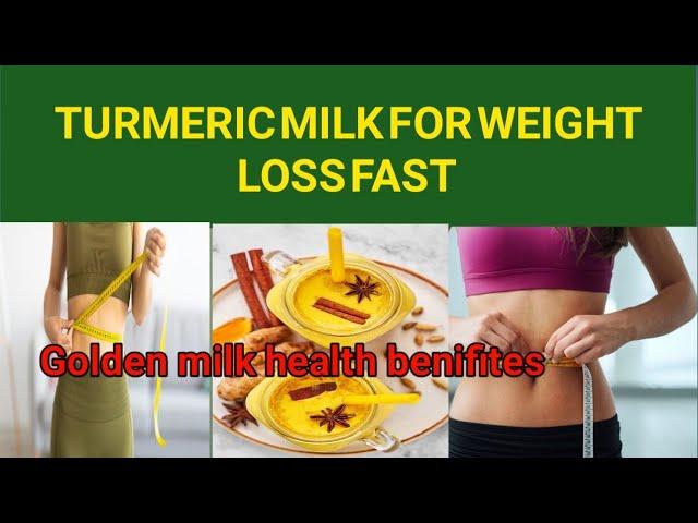 turmeric milk for weight loss fast // golden milk health benifites