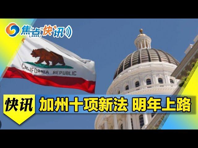 华人必知！加州实施十项新法！｜ 焦点快讯 20241218