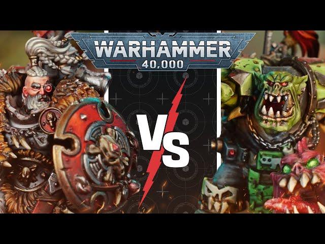 *NEW CODEX!* Space Wolves vs Orks | Warhammer 40k Battle Report