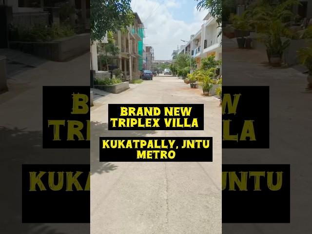 Brand New TRIPLEX VILLAS For Sale In Hyderabad || Nizampet || #villaforsale #dreamhome #ysrhomeshyd