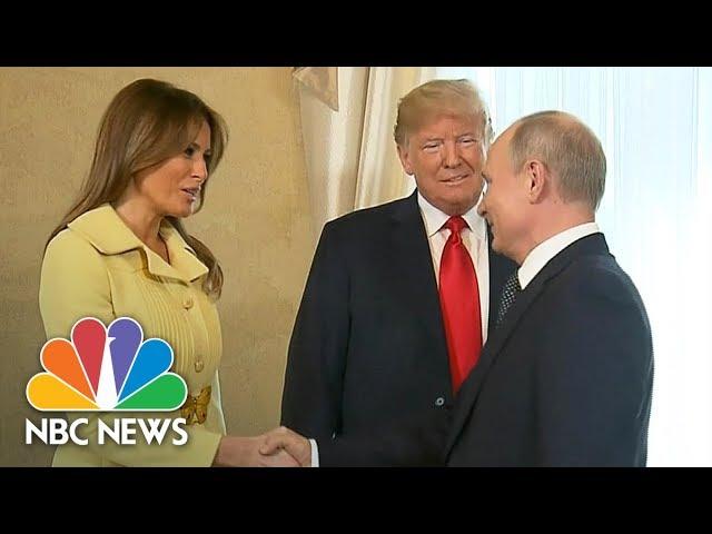 President Trump Introduces First Lady Melania To Vladimir Putin At Helsinki Summit | NBC News