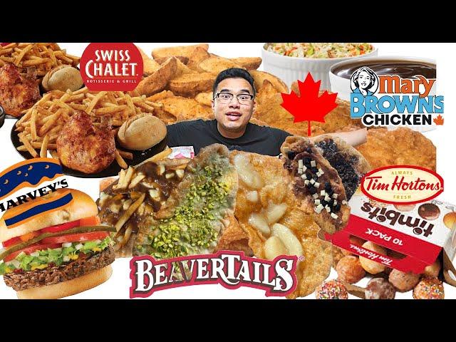 Only Eating CANADIAN FAST FOOD For 24 Hours