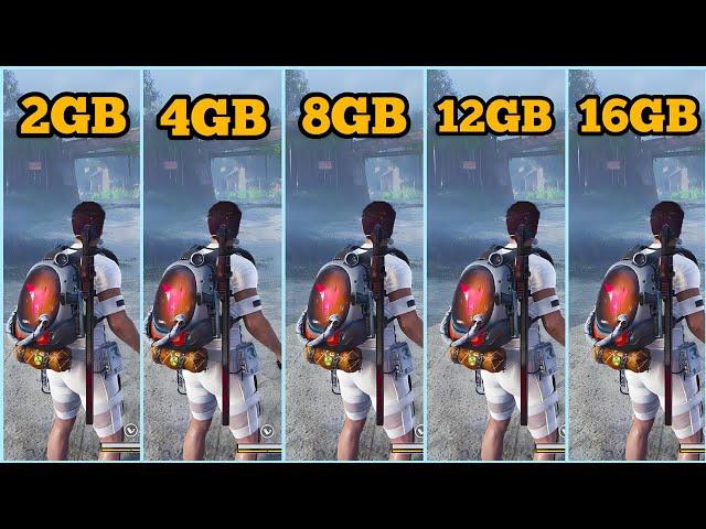 ONCE HUMAN RAM COMPARISON 2GB VS 4GB VS 8GB VS 12GB VS 16GB