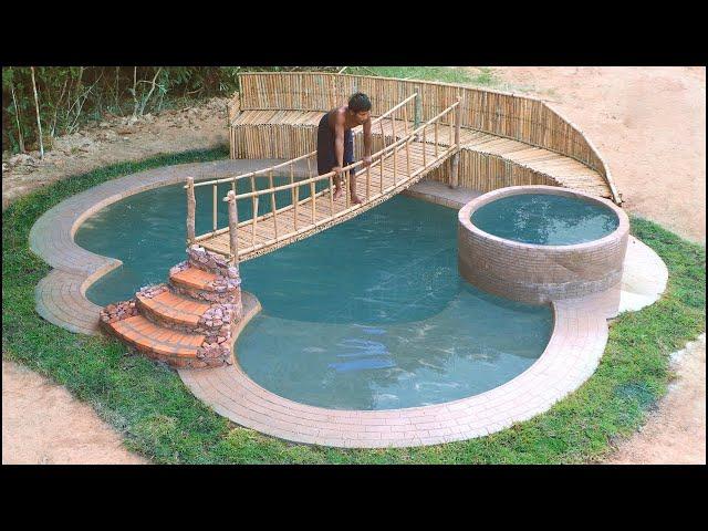 How To Build Luxury Swimming Pool In Wild Step by Step