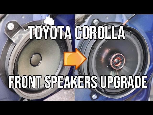 Front Speakers UPGRADE, Toyota Corolla - How to Remove & Install New 6.5" Speakers