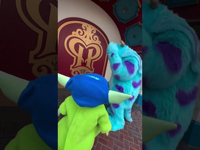 Mike and Sulley make a scary good team  #monstersinc #disneyland #disneycharacter #mikeandsulley