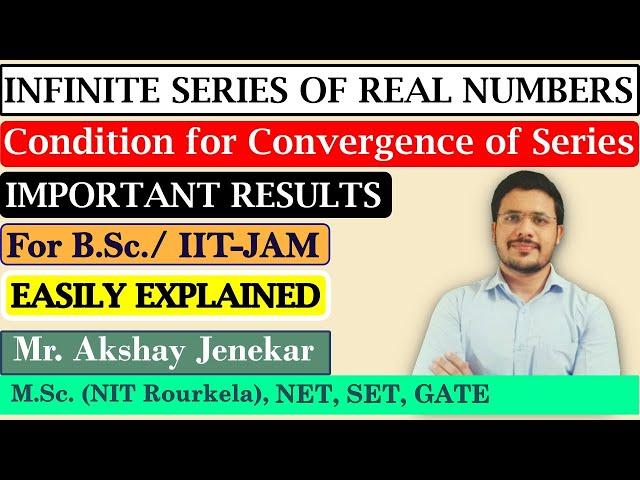 Infinite Series of real numbers | Sequence of Partial Sum | Convergence of Series | Real Analysis