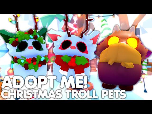 HOW TO GET NEW CHRISTMAS TROLL PETS IN ADOPT ME!️ALL NEW CHRISTMAS PETS + SECRETS! ROBLOX