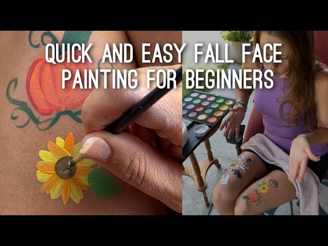 Easy fall face painting for fun or beginners!