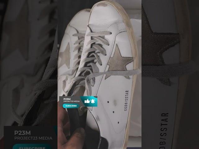 GOLDEN GOOSE UNBOXING! SuperStar White Blue Leather Sneakers