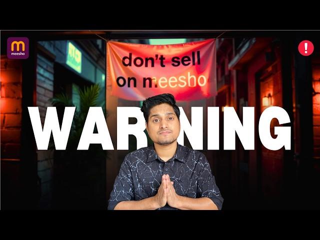 Don't Sell on MEESHOWithout Watching This Video || All Meesho Seller Are in LOSS Because of This