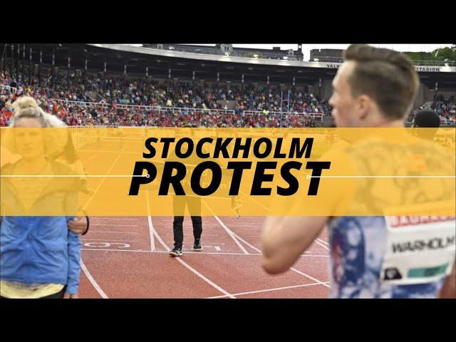 400m M H Warholm Stockholm protest I Diamond League 2023 activists