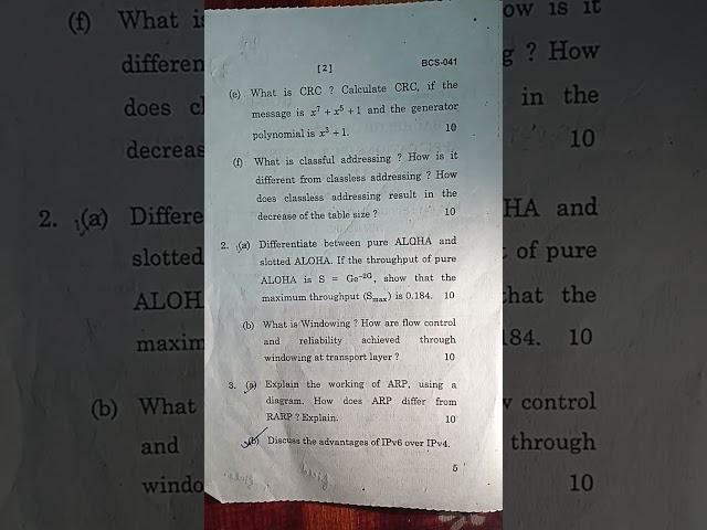 bcs-041 |2021| #ignou #bca #bcaQuestionpaper
