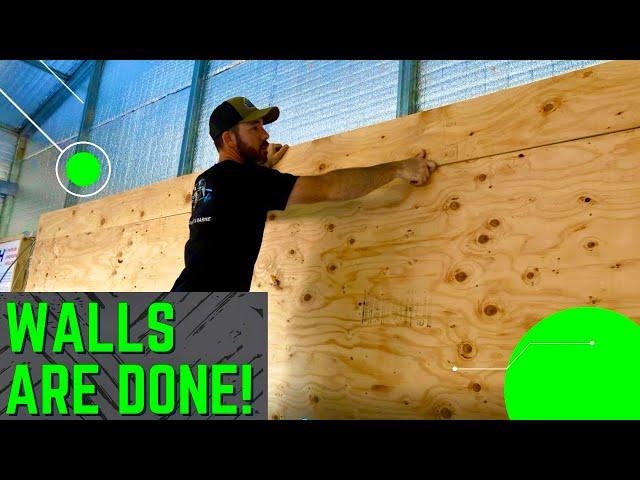 Finishing Up The Walls In The New Shop | Walker's Woodworks New Shop Build Out Pt. 4