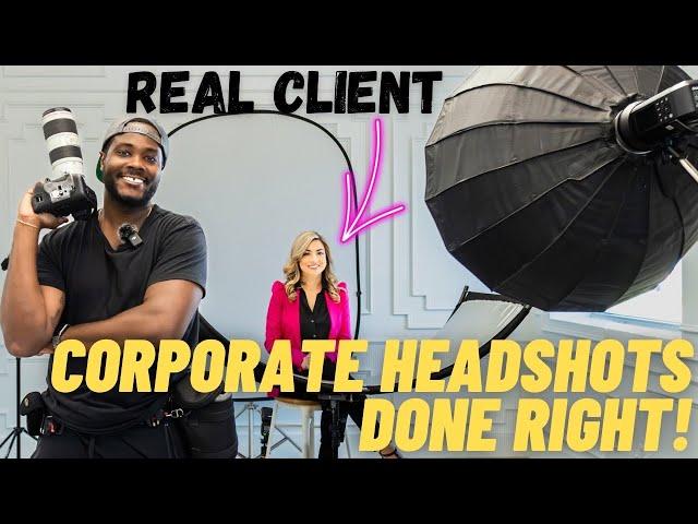 The ULTIMATE Guide to Corporate Headshots! - Gear, Setup, & Execution