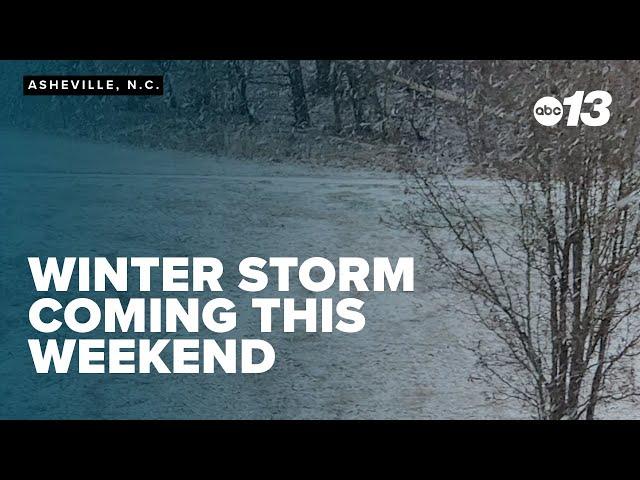 A winter storm expected this weekend in Asheville