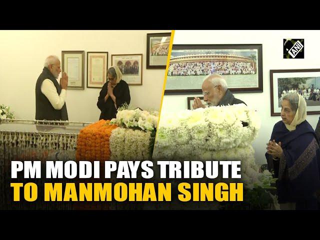 PM Modi, Amit Shah pay tribute to former PM Manmohan Singh at his residence in Delhi