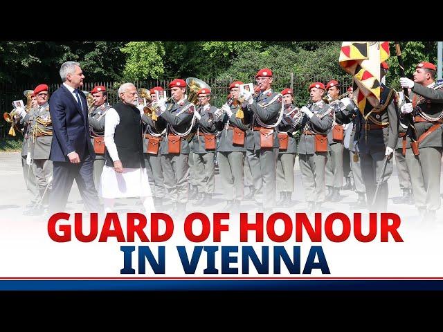 Live: A ceremonial Guard of Honour for PM Modi in Vienna, Austria