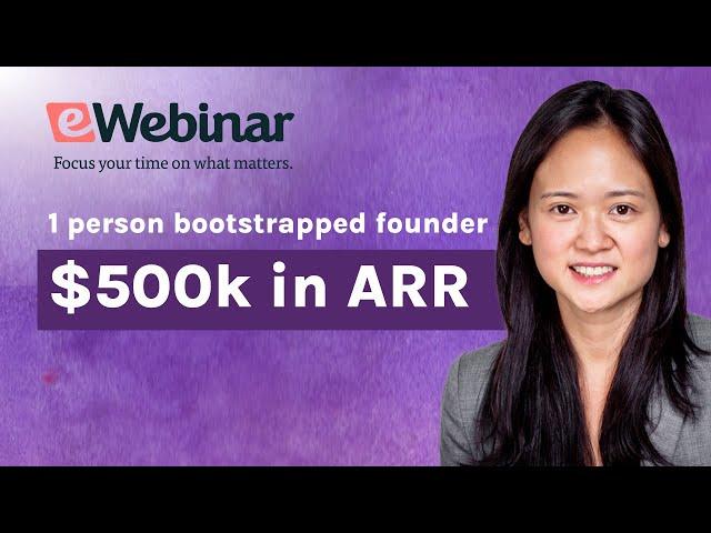 She's a 1 person bootstrapped founder with $500k in ARR, here's how she did it