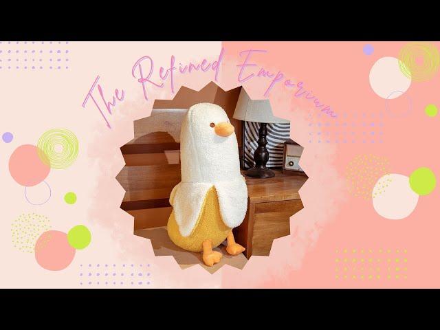 Plush Banana Duck Stuffed Animal | The Refined Emporium