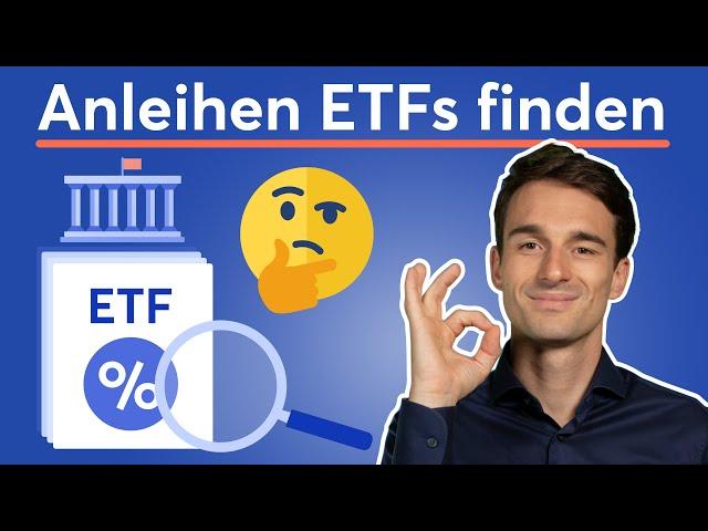 Anleihen-ETF oder Tages-/Festgeld? Die richtigen Anleihen ETFs finden | ETF Suche Finanzfluss