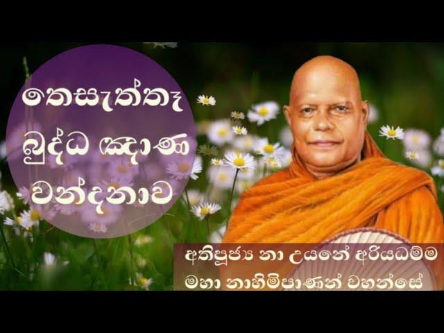 තෙසැත්තෑ බුද්ධ ඤාණ වන්දනාව - Ven.Na Uyane Ariyadhamma Thero