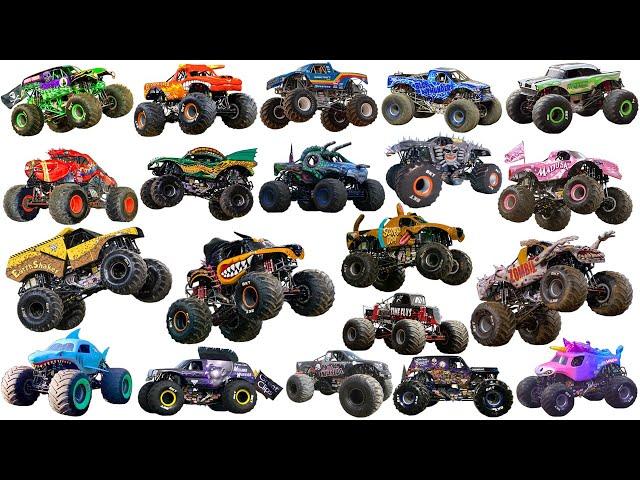 Monster Jam Trucks BEST MOMENTS | Top 20 Most Famous Monster Trucks in the World | Max-D, Bigfoot