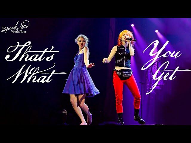 Taylor Swift & Hayley Williams - That's What You Get (Live on the Speak Now World Tour)