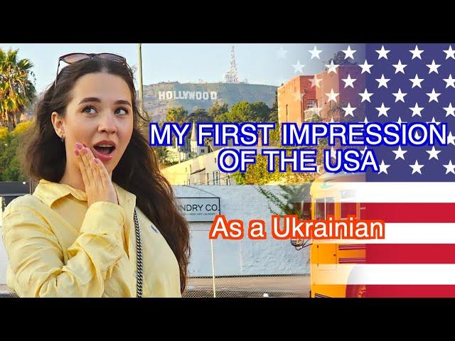 MY FIRST TIME IN THE USA! First impression of a Ukrainian girl