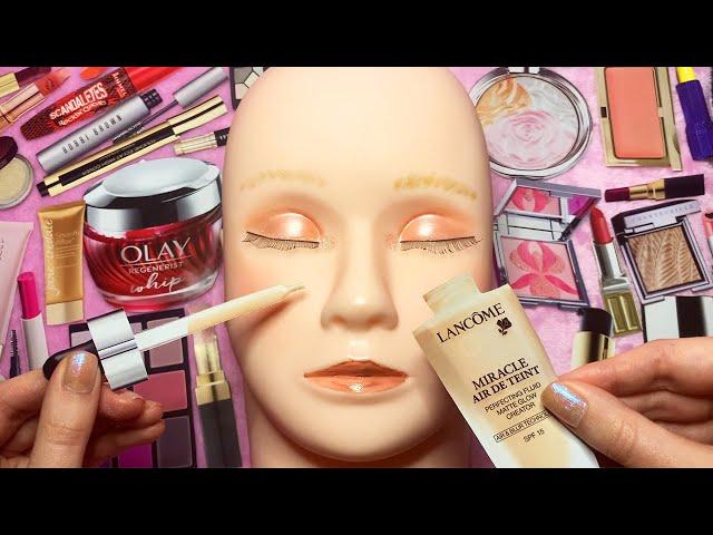 ASMR Paper Makeup on Mannequin It Really Applies!!