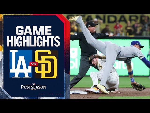 Dodgers vs. Padres NLDS Game 3 Highlights (10/8/24) | MLB Highlights