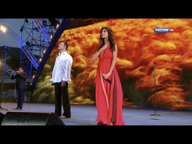 Зара и Дмитрий Певцов - "Dle Yaman"/"Ах ты, степь широкая"(@День России в Крыму, 12.06.15)