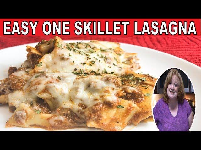 ONE SKILLET LASAGNA | FAST WEEK NIGHT MEAL | CATHERINE'S PLATES