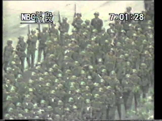 解放軍第27軍北京街頭亂槍掃射實綠PLA 27th Army Indiscriminate firing in the Street